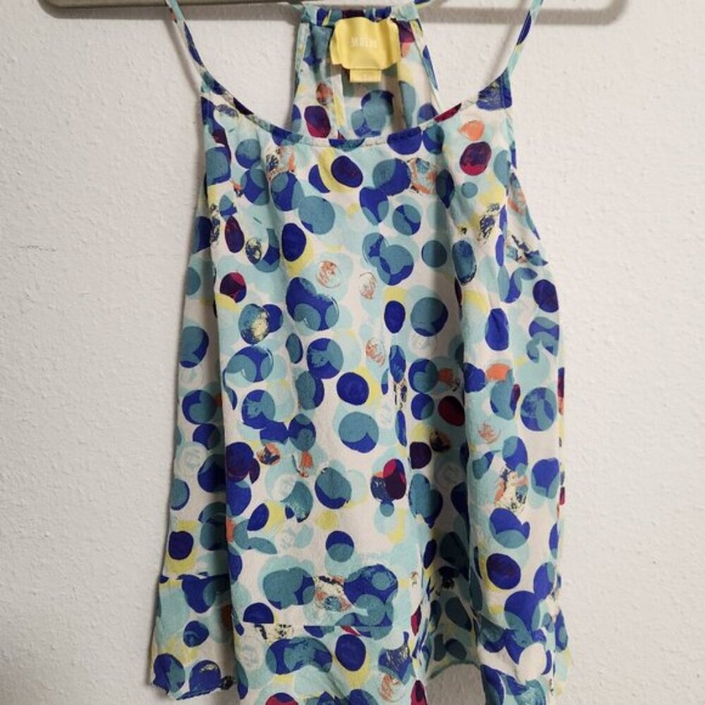Anthropologie Maeve | Zaballa strap camisole artist dot tank Size 4 - Picture 7 of 8